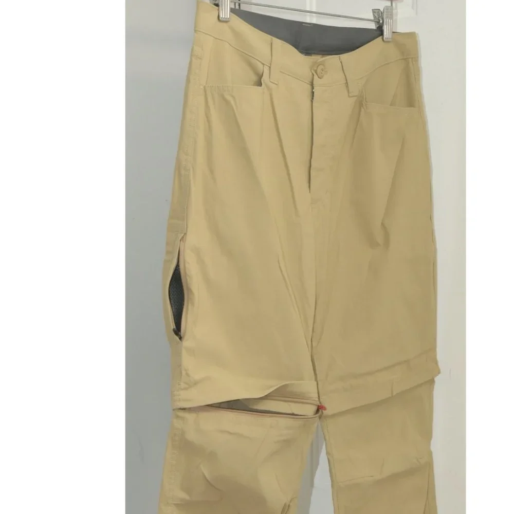 Eddie Bauer Convertible Tech Pants Tan - Picture 4 of 10